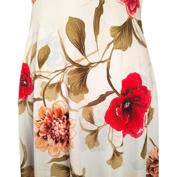 NWT $100 Glamour Floral A-Line Stretchy Dress, 6, Blue, Pink, Green, Gold - Picture 4 of 8